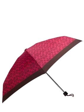 Coach Mini Umbrella In Fun Signature Print